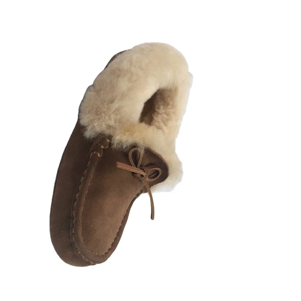 fur moccasin slippers
