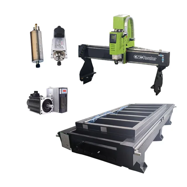 15% Discount 3 Axis 4 Axis 5 Axis Wood Foam Cnc Router Cutting Machine Milling Spare Parts Spindle Driver Frame Guia Lineal