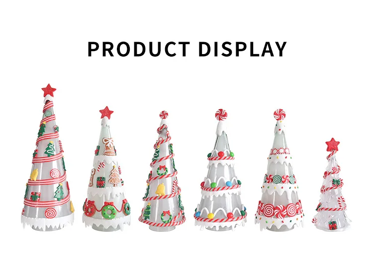 Battery Power Led High quality  Illuminated Set of 3 Glass Christmas Tree manufacture