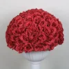 Boule de fleurs rouge foncé (30cm)