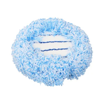 Floor Cleaning Recyclable Cotton Easy Clean Chenille round Mop Head Pads wash Mop mitt