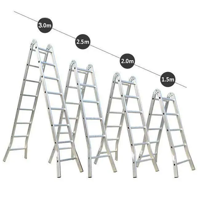 Aluminium Multipurpose Ladder Scaffolding Aluminium Step Ladder Folding