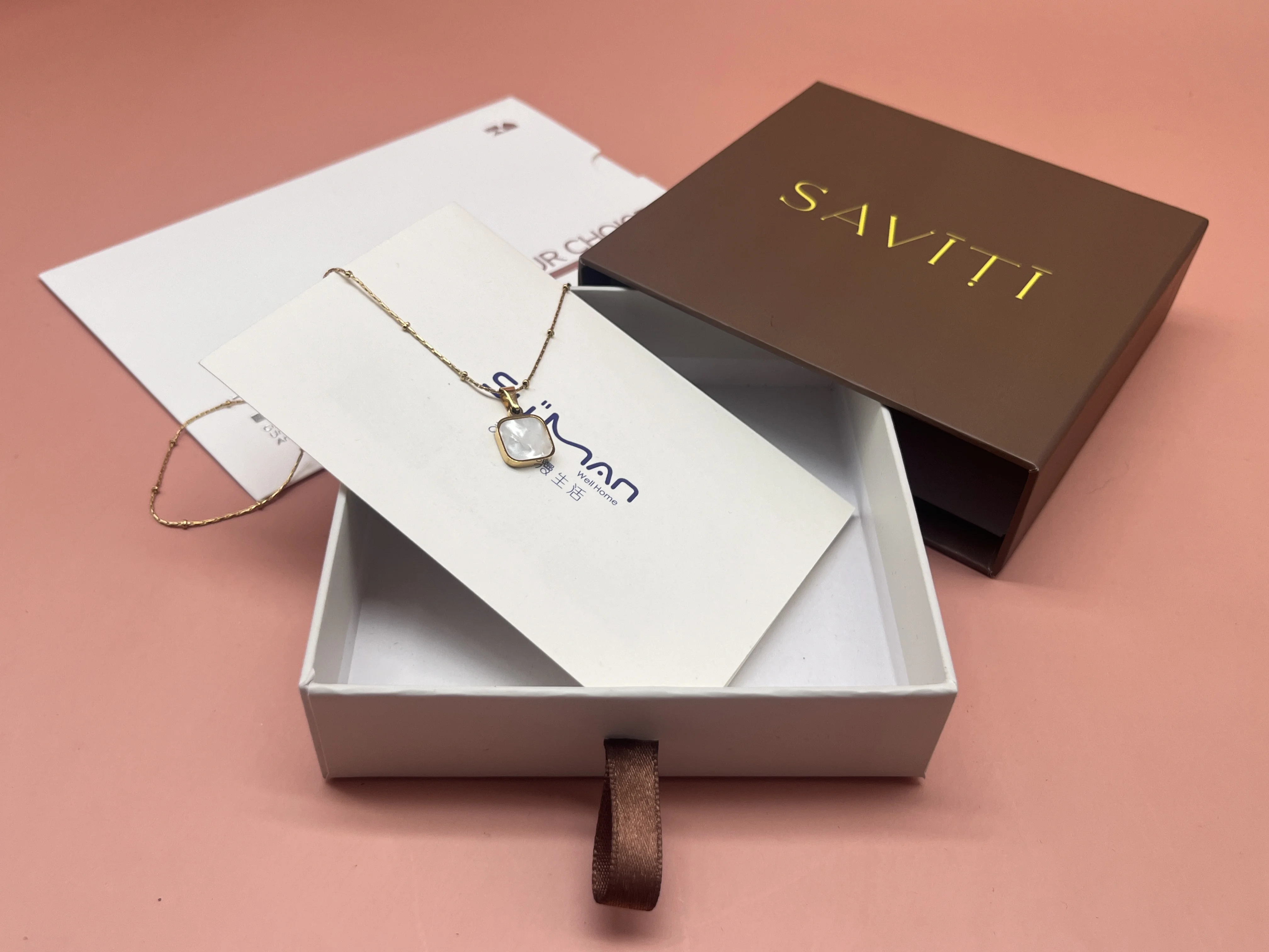 Custom Logo Luxury Rigid Sliding Packaging Drawer Gift Box