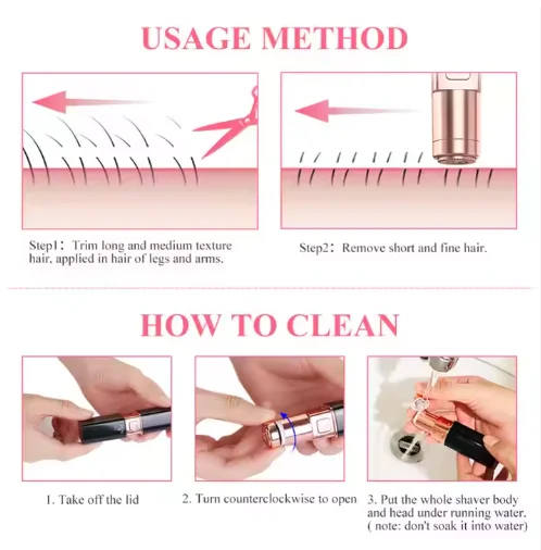 IPX6 Waterproof Hair Removal Device