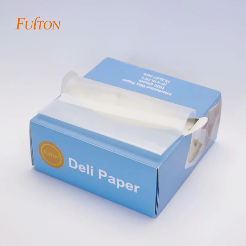 Food Grade Interfolded Deli Food Wrapping Paper Transparent Pop Up