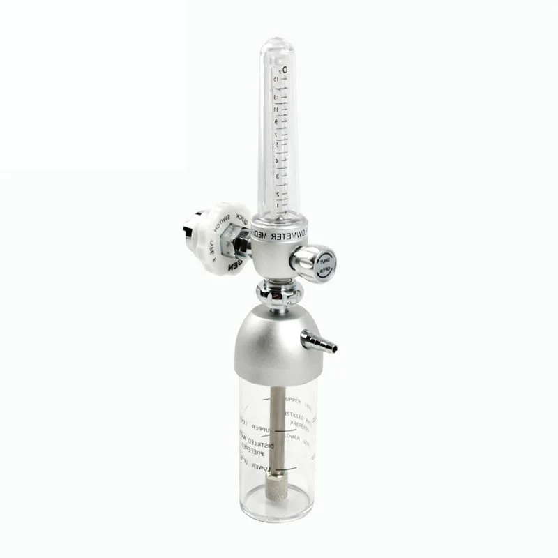 French Adapter Medical Oxygen Pressure Regulator With 1-15lpm Flowmeter ...
