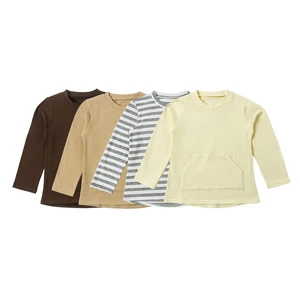 2026 Baby Clothes Cotton Blouse Newborn Unisex Tops O-Neck Shirts Long Sleeve Top Baby Shirts