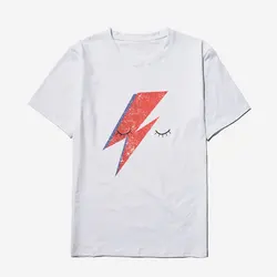 Wholesale David Bowie Ziggy Hip Hop High Quality Comfortable Fashion Homme Casual Tops Funny Men
