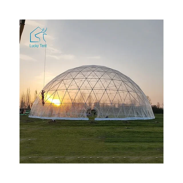 Dia 40m Australia Transparent Roof Dome Tent Wedding Marquee Tent For 500 People Party Event