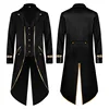 Black Vintage Medieval Frock Coat Jacket