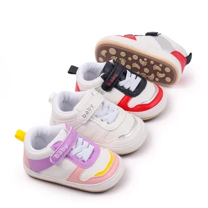 New Arrival Hook&Loop Baby Toddler Sport Shoes Spring Autumn Anti-slip Outsole Toddler Baby Walking Shoes