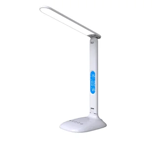 Modern Foldable LED Desk Lamp Touch Control Dimmable Lighting Portable LED Lamp Calendar Alarm Clock