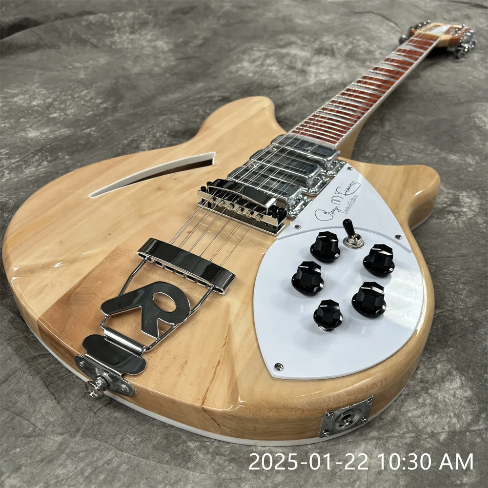 Minyu 12 String Ricken 370 Electric Guitar/Electrica Guitarra in Wood Color