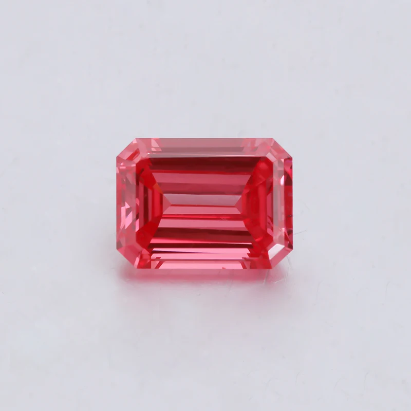Large Lab Diamond 1ct Cvd/hpht Polished Lab Grown Pink Diamond Emerald