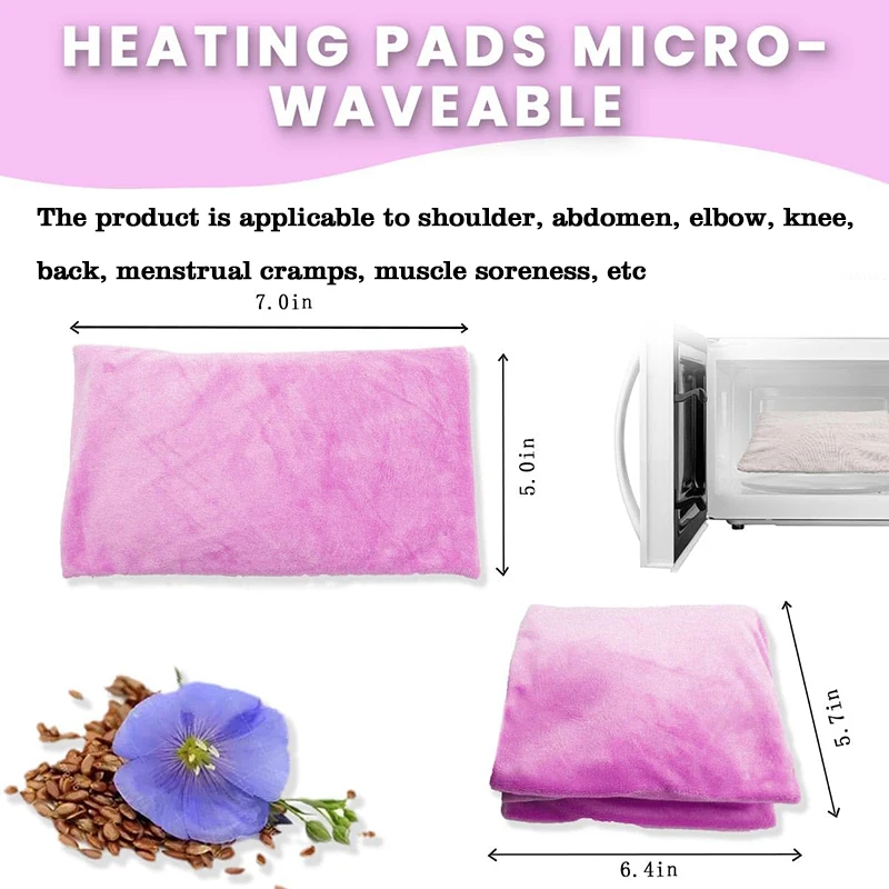 custom microwave portable heating pad for neck shoulder lavender moist flaxseeds clay beans heating pack hot pack warmer