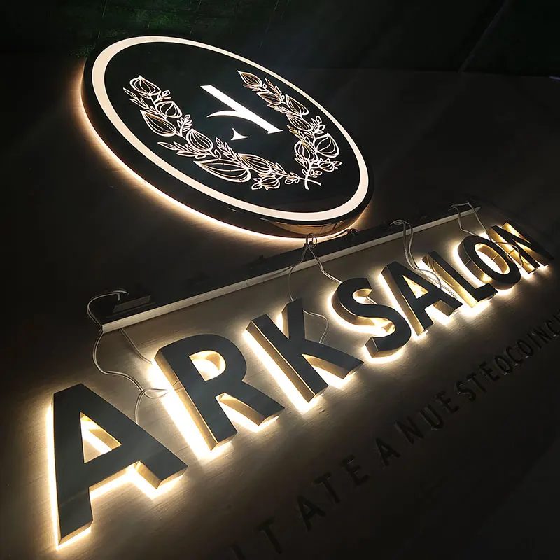 Outdoor Store Acrylic Letters Signage Machine Making 3D Lighted Alphabet Metal Letter Sign Backlit Led Letter Electronic Signs