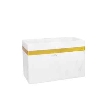 Luxury Nordic storage box toothpick box dust-proof cotton storage box with cover hotel supplies