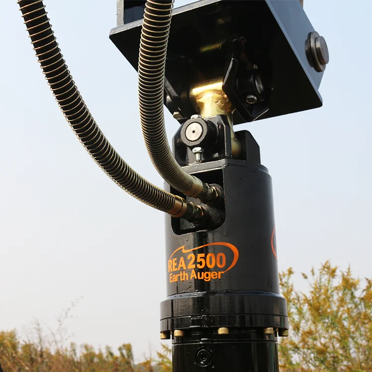 Mini Skid Steer Loader with Track for Hard Rock Auger Drill Soil Auger Applications Featuring Motor Gearbox Core Components