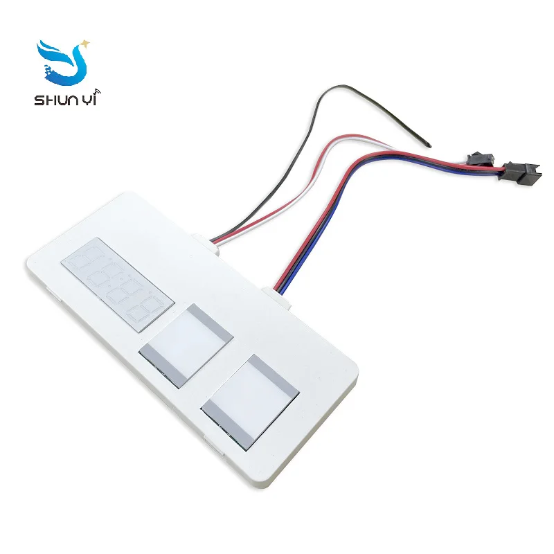 Smart Bathroom Mirror 12V Led Light Time Temperature Dimmable  Touch Sensor Switch With Defogger