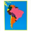 Puzzle Mapa: América del Sur pequeña