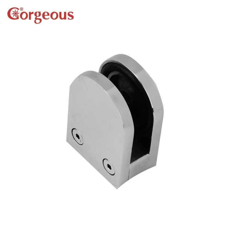 Gorgeous railing pillar glass clamp 304 stainless steel handrail railing pillar glass clamp