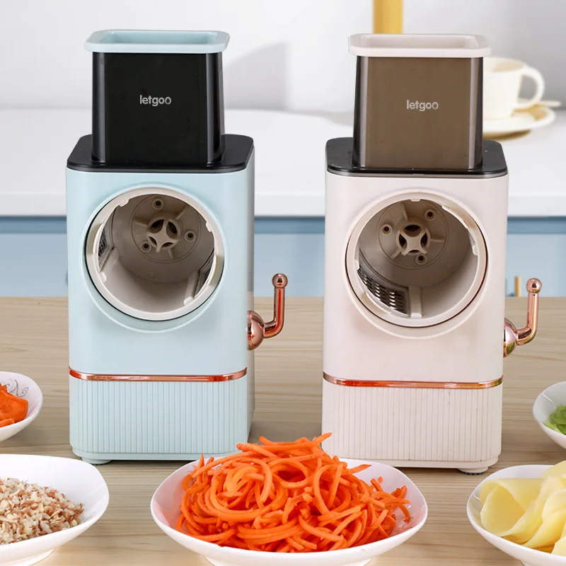 Description Picture 2 of item110V Electric Cheese Grater Veggie Chopper Powerful Salad Maker Detachable Vegetable Slicer Gadget For Home Kitchen Supplies