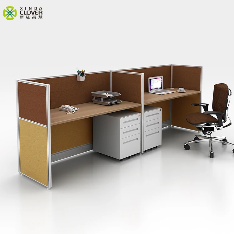 Office Partition Design Modular Furniture Face to Face 2 Peoson Interior Office Workstation Partition