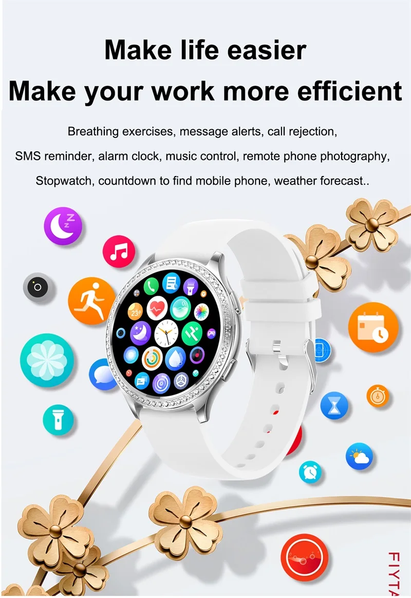 AK53 Luxury Smart Watch for Women Ladies Diamond Bezel Metal Sport Waterproof BT Call Smart Watch with Fitness Tracker and Health Monitor (18).jpg