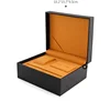 Pu noir + daim marron 18,2*15,7*8,5 cm
