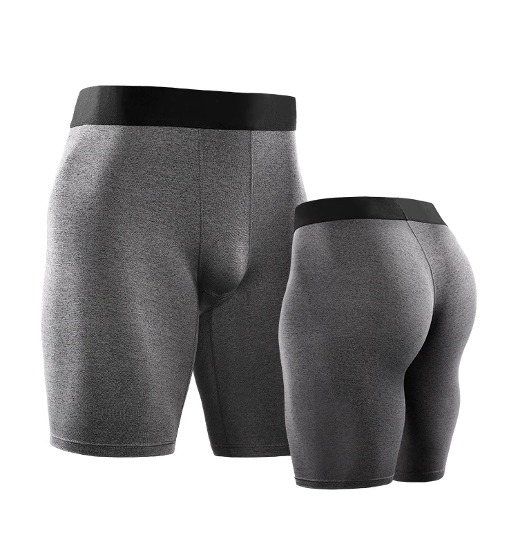 Wholesale high elasticity customized printing logo sportswear running shorts men compression shorts