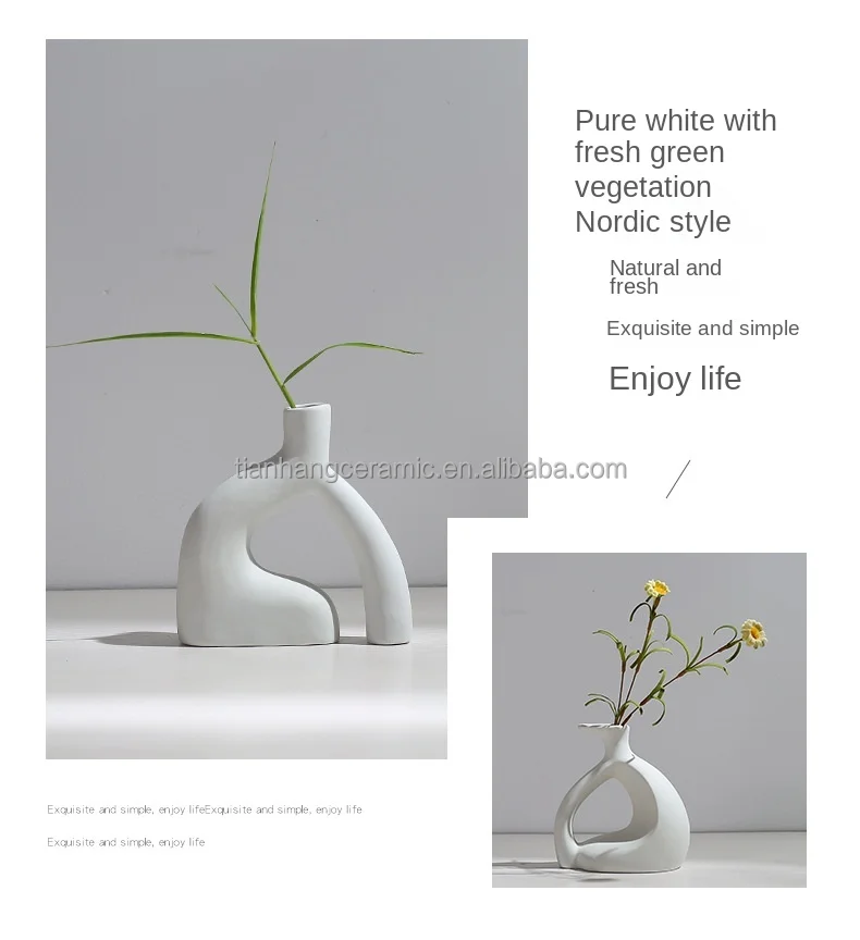 Modern luxury  minimal home flower vase Flowerpot Vase Flower Holder Home Decoration Desktop Decoration for living room.png