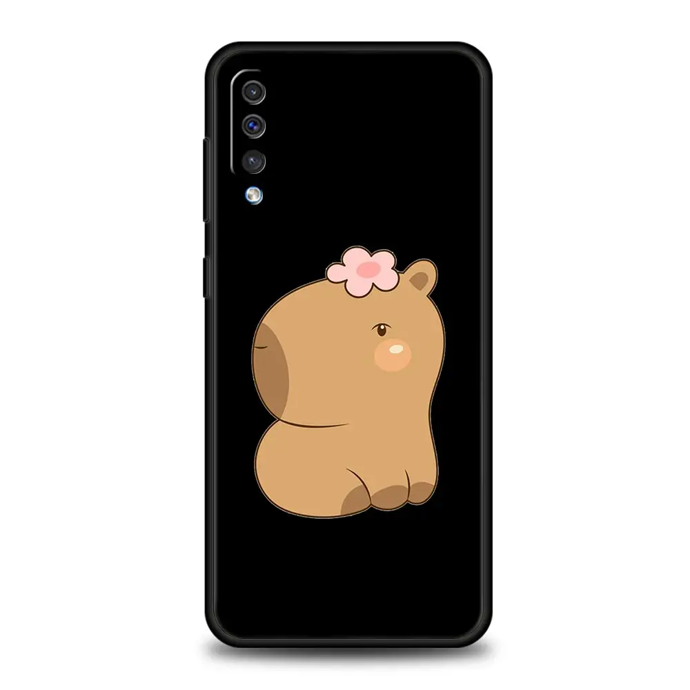 Cartoon Capybara Phone Case for Samsung Galaxy A54 A52 A14 | Shockproof,  Anti-Fingerprint TPU Cover for Street Fashion Style