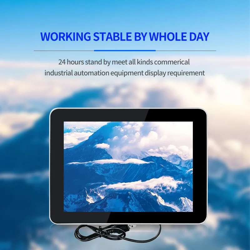 Wholesale 9.7 Inch PCAP Industrial LCD Monitor Capacitive Touch USB IPS HD-MI VGA BNC Input EEIT VESA Mount XP/7/8 Kiosk