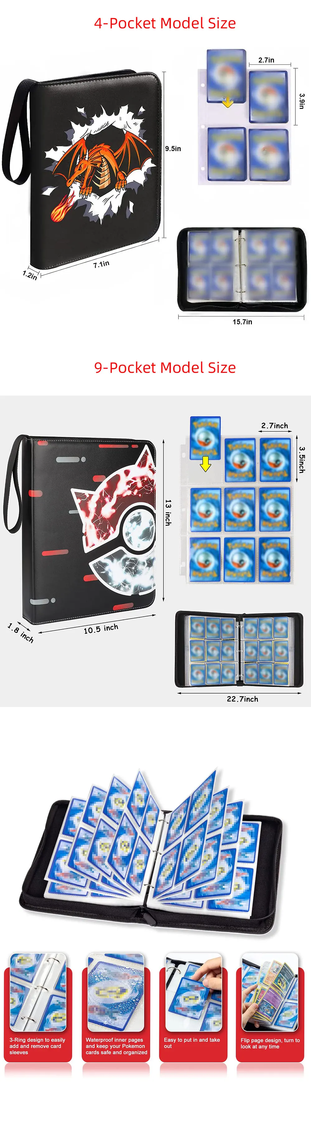 football binder for trading cards 1 (One) Black BCW 3 inch D Ring NFL Collection Album  Frost Sports Cards holds up to 900 cards Ultra Pro Blue Football Binder