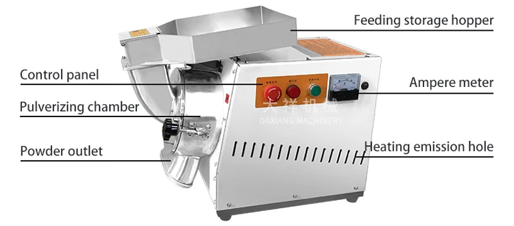 DX-15 Chili Grinder Bean Powder Spice Flavorings and Seasoning Fine Crushing Grinder Machine Pulverizer Grind manufacture