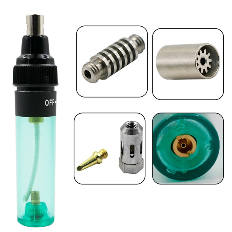 Портативний газовий паяльник з насадками | Бутановий мініпаяльник для монтажних робіт