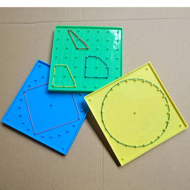 Geo Board With With Rubber Bands Plastic Doublesided Geoboard Buy Plastic Geoboard Shapes