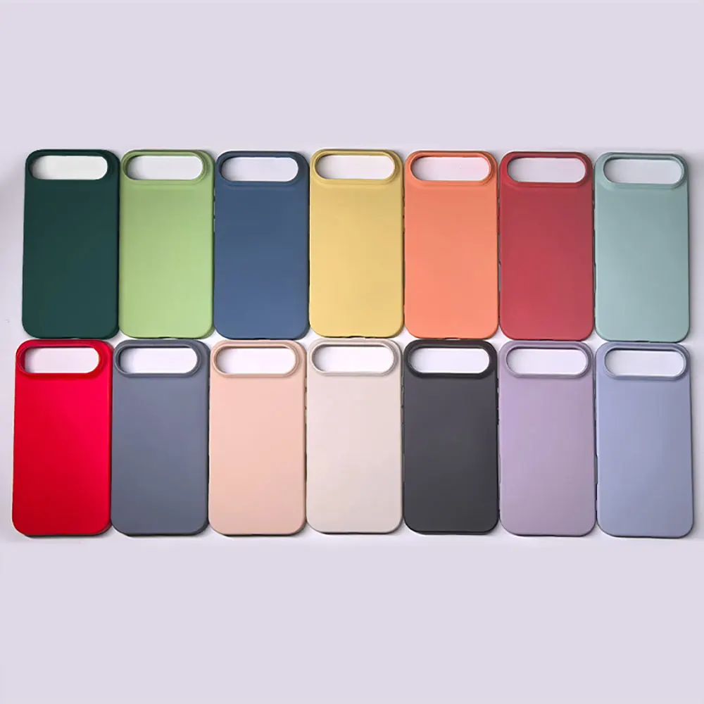 Laudtec 液体シリコンiPhoneケース スリム・ソリッドカラー マグネット充電 シンプルバックカバー iPhone 17 Air/16 Pro Max 対応 Sjk1078