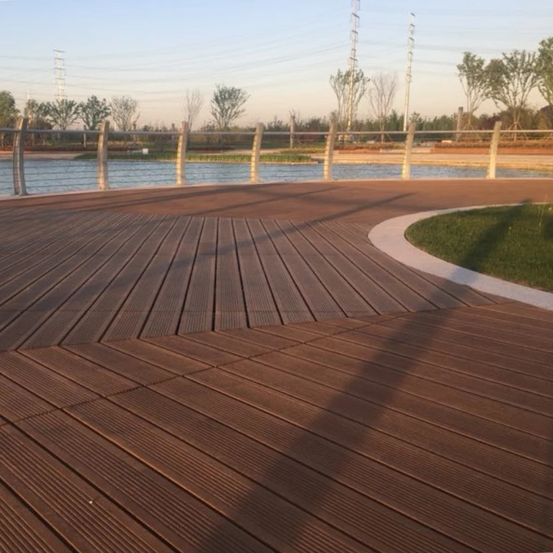 Экологически чистый бамбуковый настил с тиснением карбонизированный композитный наружная смотровая