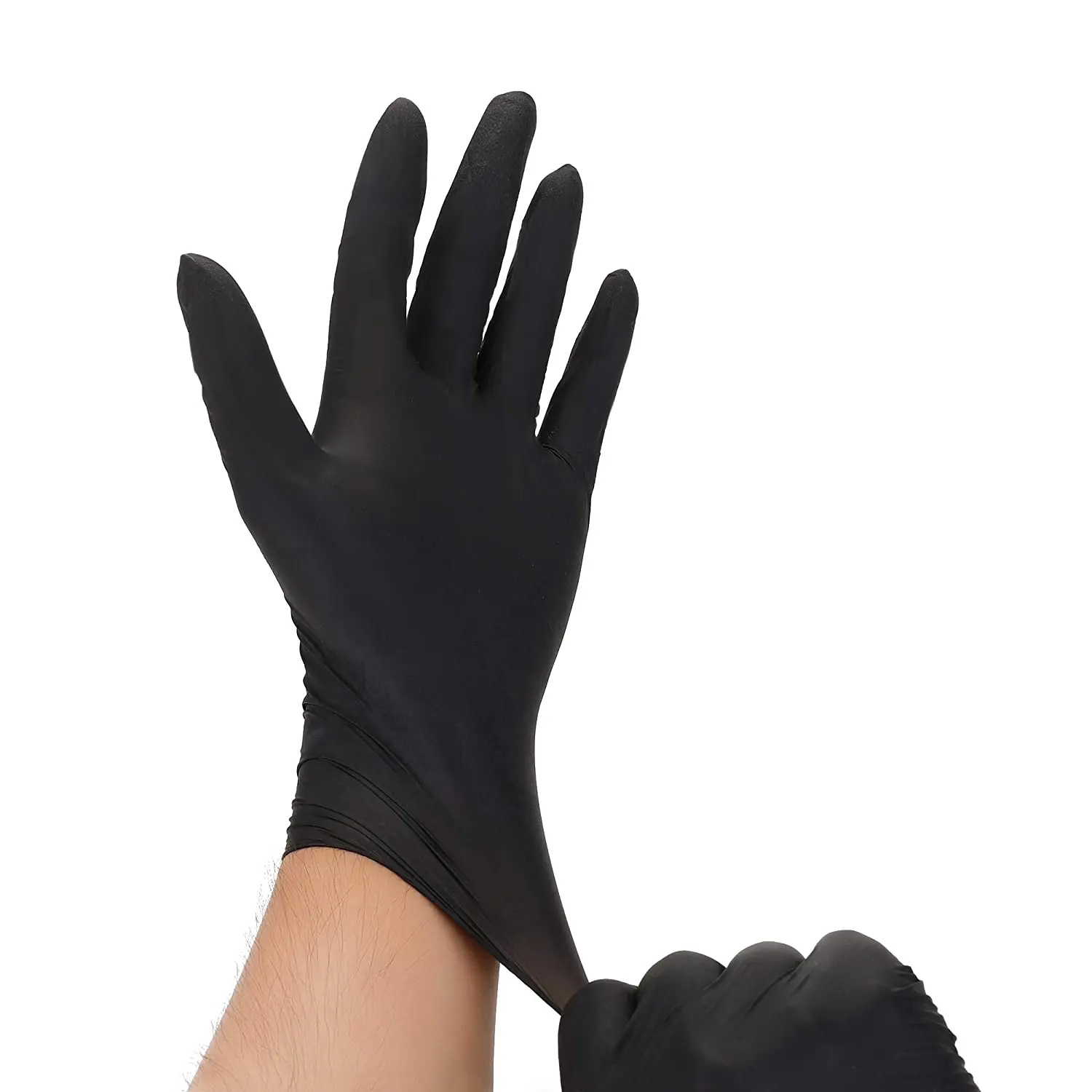 
Black Latex Gloves Disposable Black Nitrile Gloves Powder Free 