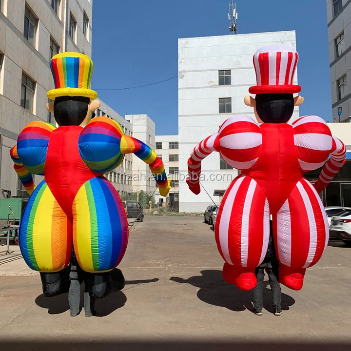 Factory Direct Sale Inflatable Puppet Inflatable Clown Costume, Supply Customize