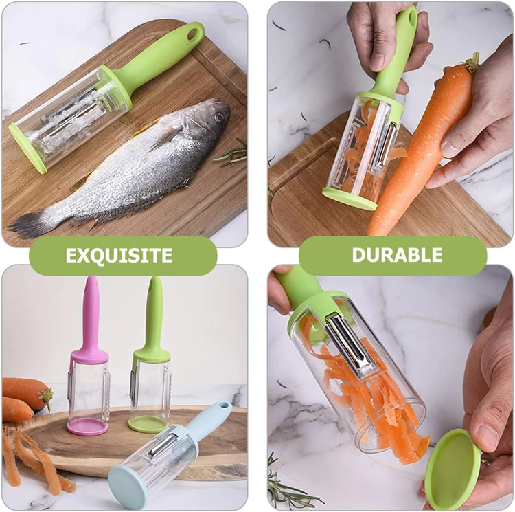 Multifunctional Storage Peeling Knife Type Peeling Knife With Storage Box  Vegetable Fruit Peeler Supplies Household Kitchen Tool - AliExpress