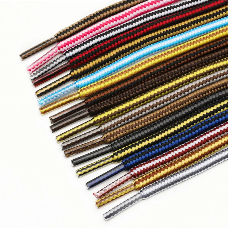 Can Custom Fashion High Quality Shoelace 4mm Width 0.81.8m Length Work Boots Round Outdoor