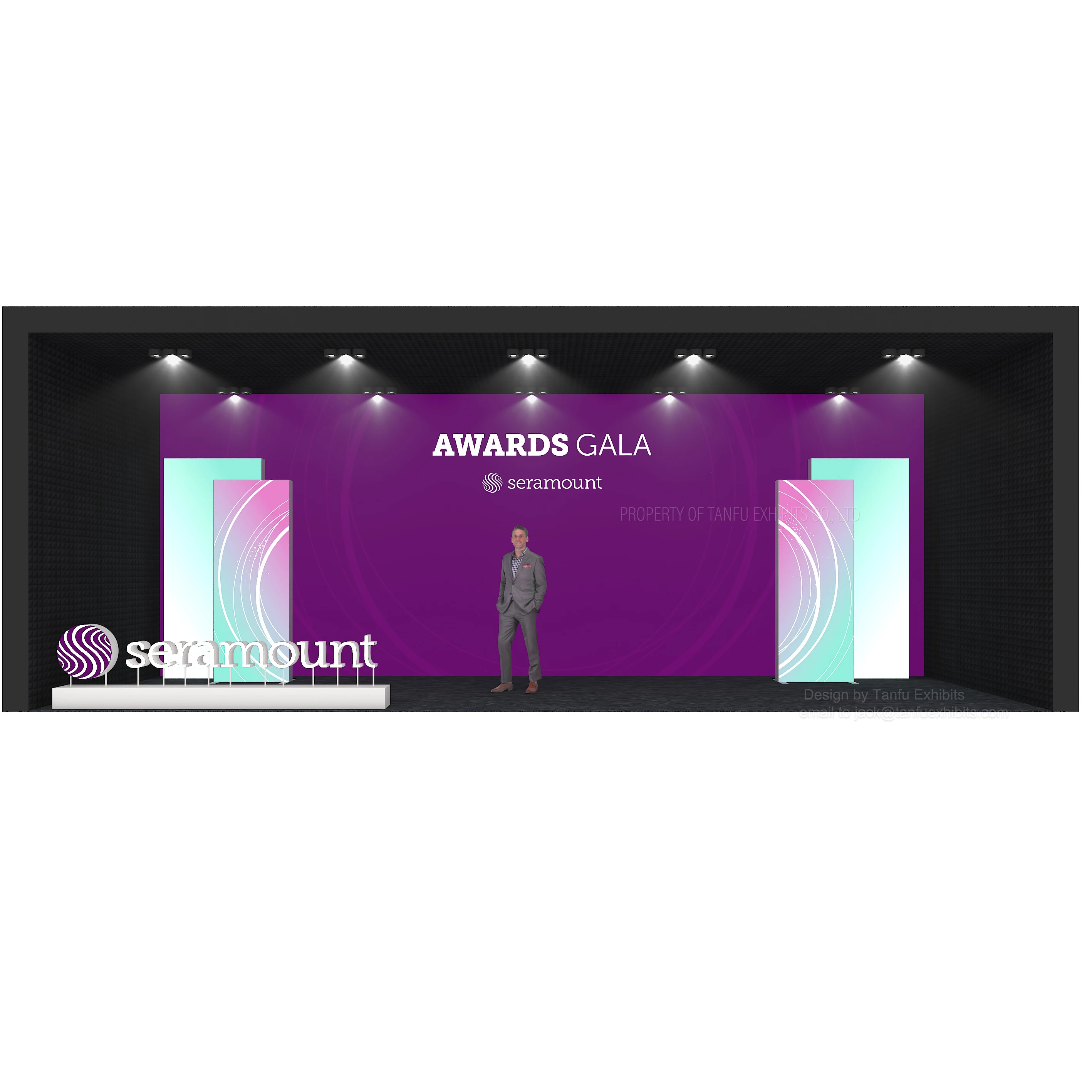 Step and Repeat Backdrop Banner for Launch Event  or Conference