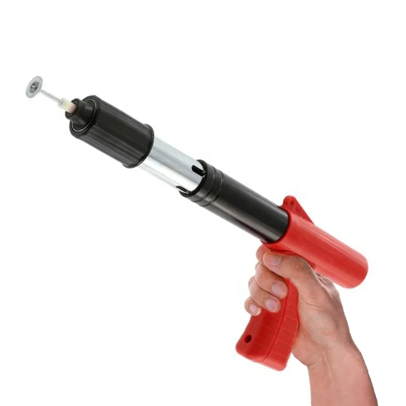 Pistolet à Clous Manuel Mini 4 Vitesses - Outil De Rivetage Pour Murs, Plafonds Et Métal - Livré Avec 100 Clous Ronds - 10