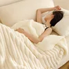Milk velvet rex rabbit blanket pearl white