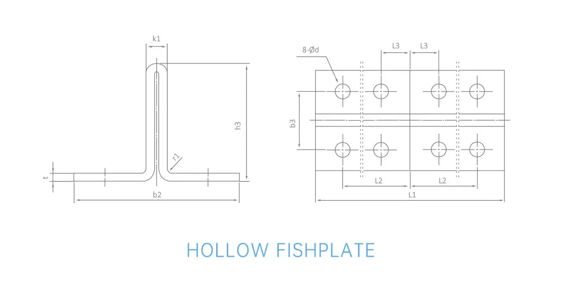 Machined Elevator Guide Rail Fish Plate Custom Size OEM Service ...