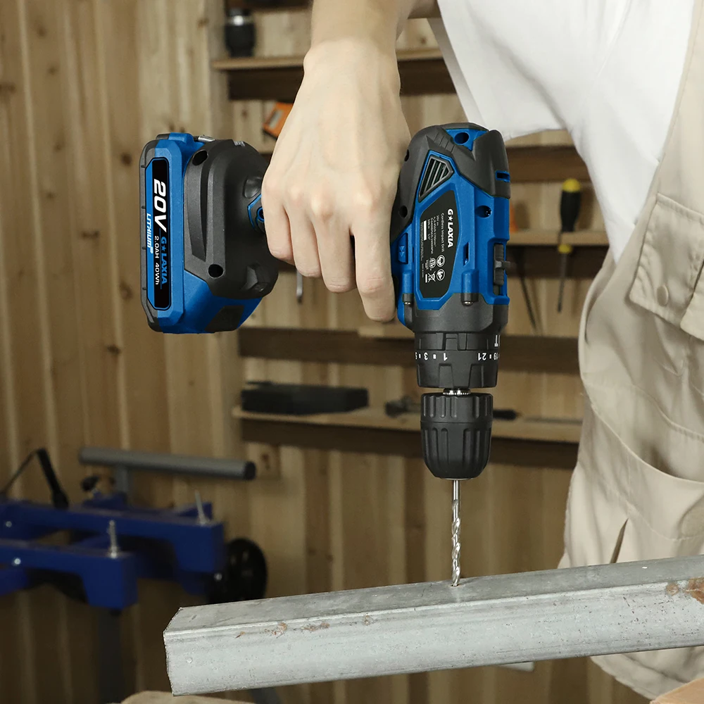 Беспроводная Дрель GALAXIA 20 в с щеточным мотором, максимальный крутящий момент 28 Н, бытовая самостоятельная сборка, мощная дрель с батареей и зарядным устройством