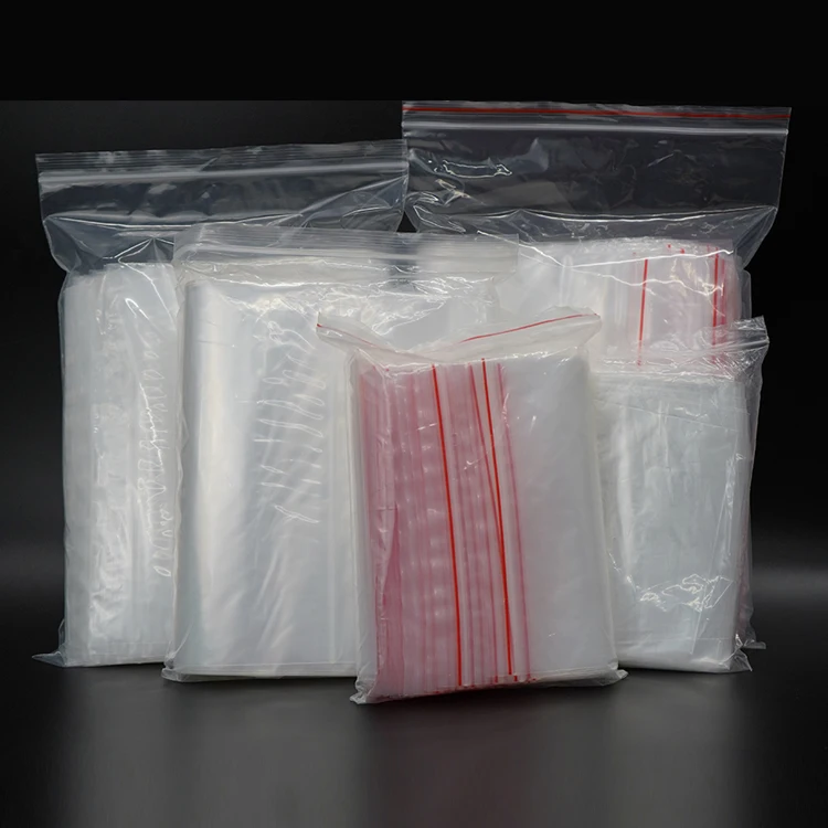 Custom Reclosable LDPE Zipper Bag Transparent PE Clear Ziplock Plastic Bags for Product Packaging