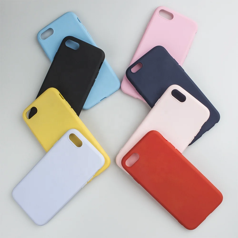 Candy Colour Flexible Silicon TPU Phone Accessories Mobile Cover for Oppo F7 F9 A37 Phone Cover
